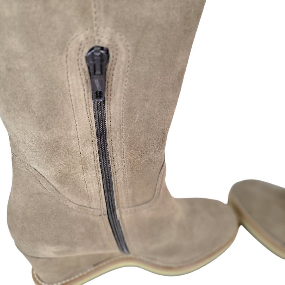 Gorgeous Leather Suede Sherpa Cuff Tall Boots Taupe Women Size| EU 39 - Picture 10 of 16